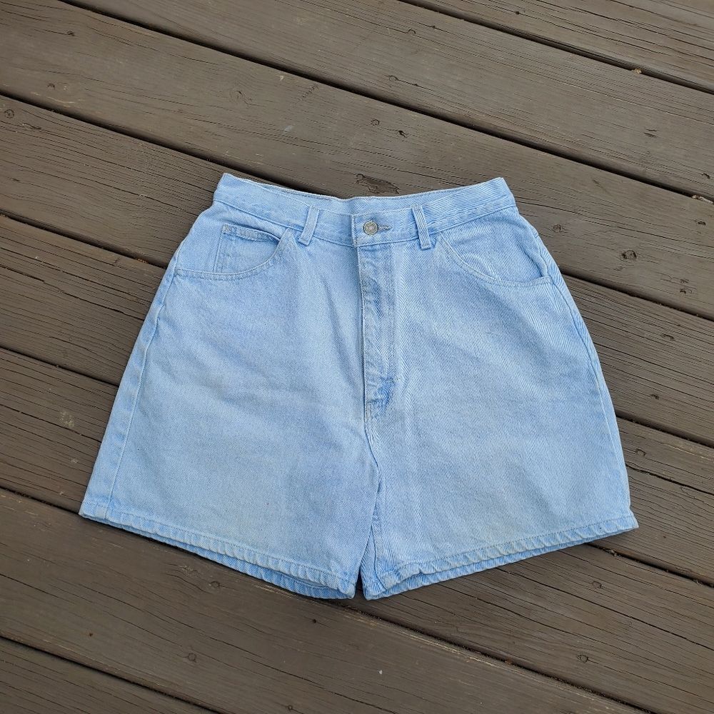 Vintage 90s y2k Lee High Rise Waisted Blue Jean Denim Mom‎ Dad Shorts 12
